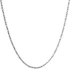Silver Treasures 18 Inch Diamond Cut Rope Chain Necklace
