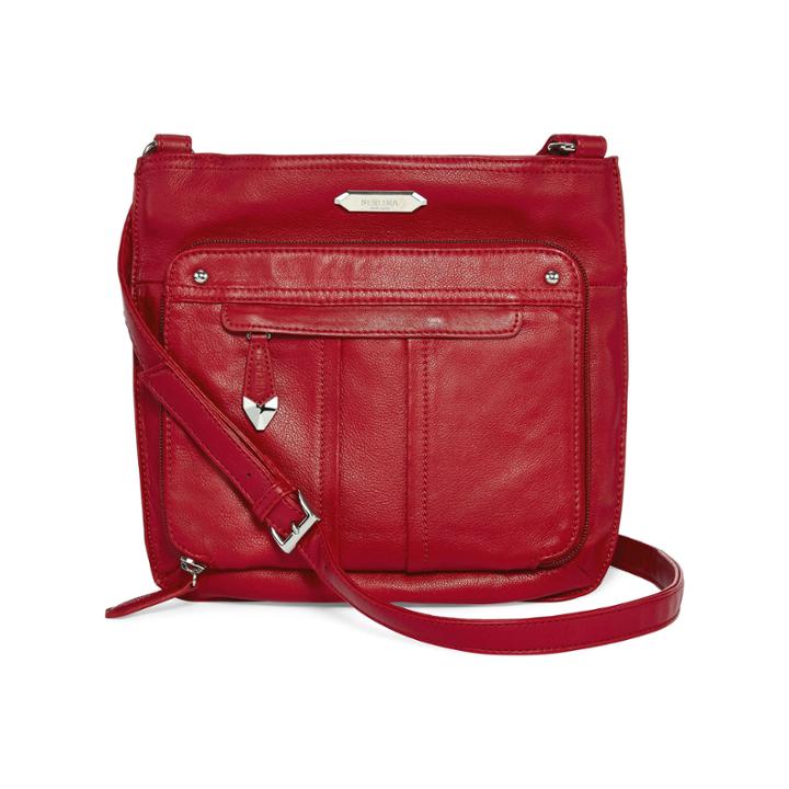 Perlina Nappa Large Organizer Crossbody Bag