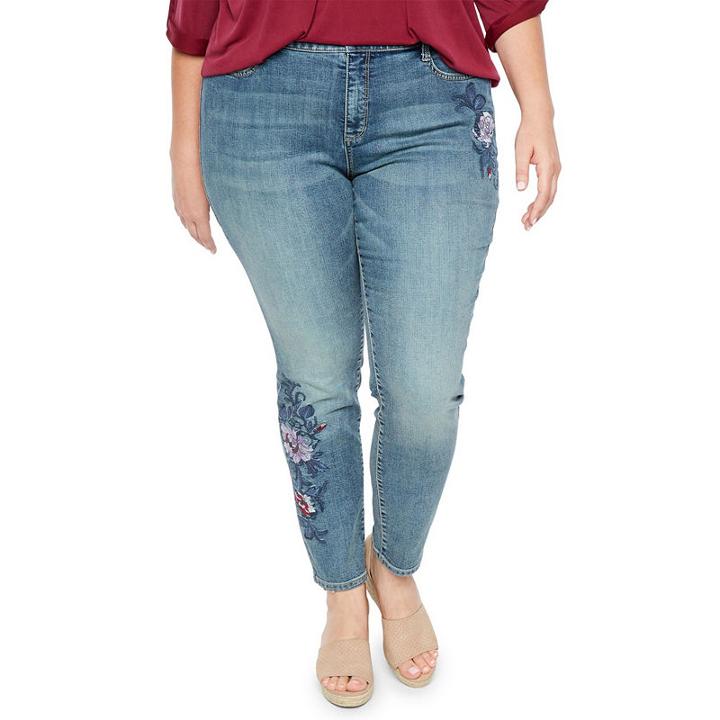 St. John's Bay Novelty Skinny Jean - Plus