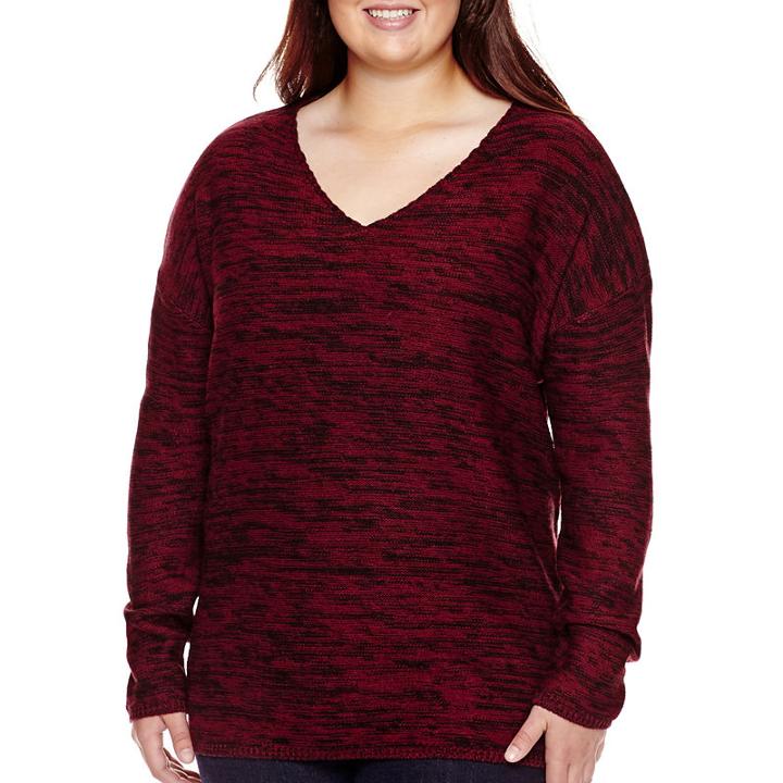 Arizona Long-sleeve Marled Tunic - Juniors Plus