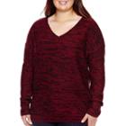Arizona Long-sleeve Marled Tunic - Juniors Plus