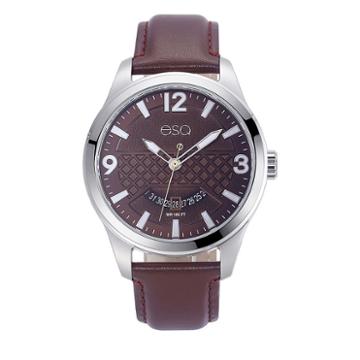 Esq Mens Brown Strap Watch-37esq008101a