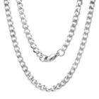 Steeltime Stainless Steel Solid Curb 24 Inch Chain Necklace
