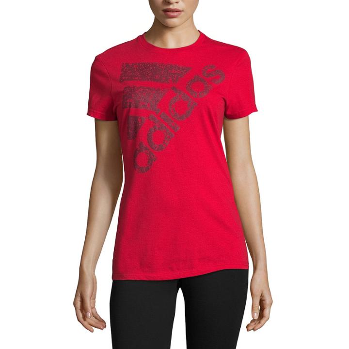 Adidas Short Sleeve Crew Neck T-shirt - Womens