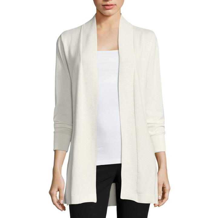 Worthington Long Sleeve Essential Cardigan-talls