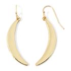 Liz Claiborne Gold-tone Crescent Drop Earrings