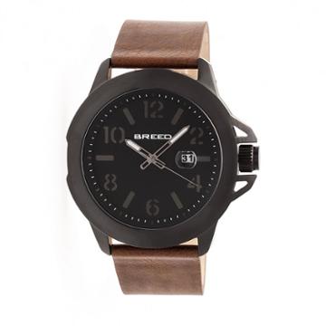 Breed Unisex Brown Strap Watch-brd7104