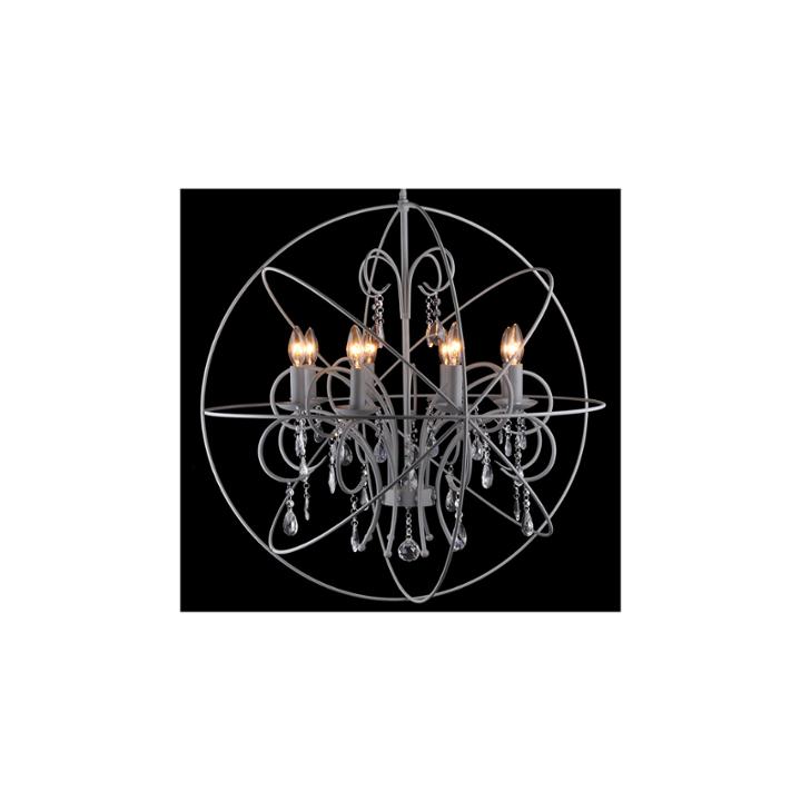 Oceane 8-light Gray Chandelier