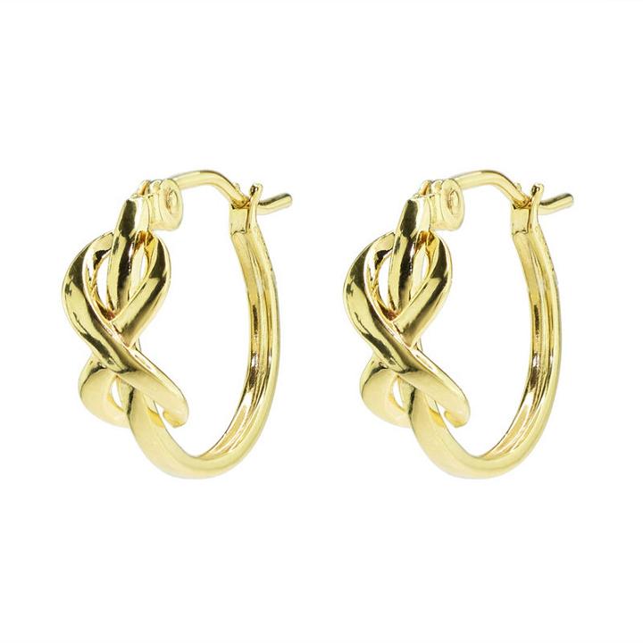 Sechic 14k Gold 13mm Hoop Earrings
