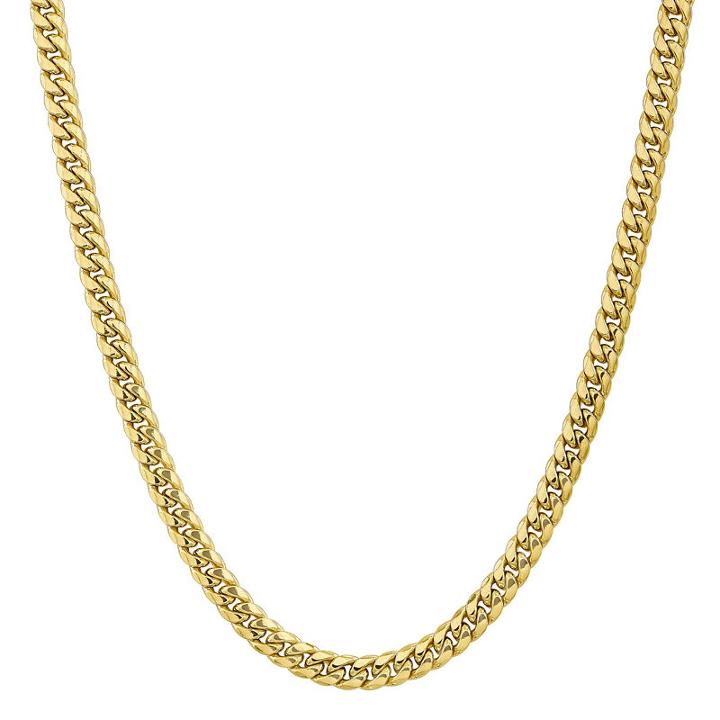 Hollow Curb 20 Inch Chain Necklace