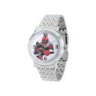 Marvel Mens Deadpool Sword Silver-tone Stainless Steel Bracelet Watch