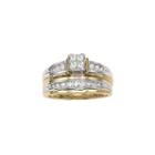 Womens 1/2 Ct. T.w. Genuine Multi-shape White Diamond 14k Gold Bridal Set