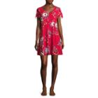 Arizona Short Sleeve Floral Fit & Flare Dress-juniors