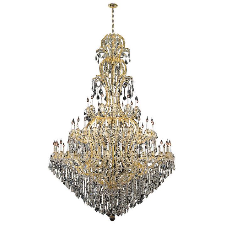 Maria Theresa Collection 72 Light Round Gold Finish Crystal Chandelier
