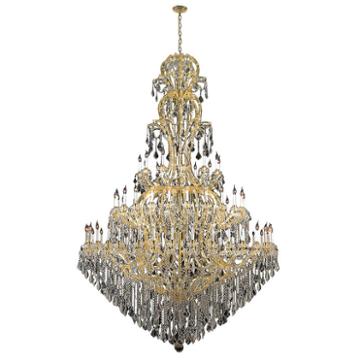 Maria Theresa Collection 72 Light Round Gold Finish Crystal Chandelier