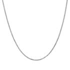 10k White Gold Solid Box 20 Inch Chain Necklace