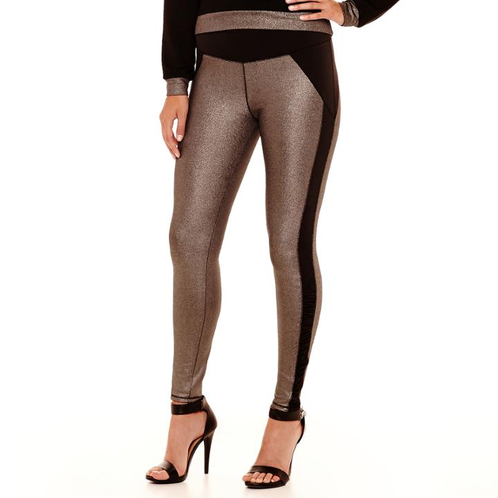 Bisou Bisou Foiled Knit Leggings