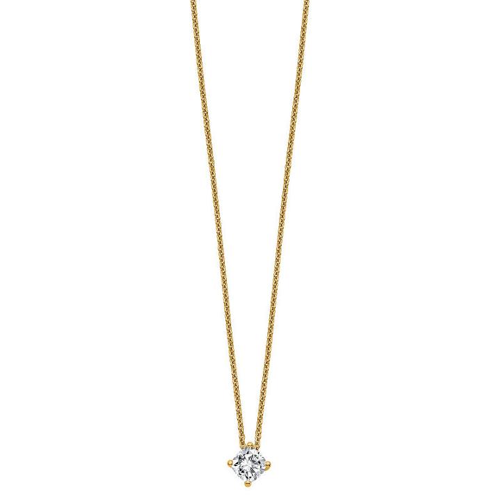 Womens 1/2 Ct. T.w. White Moissanite 14k Pendant Necklace Set