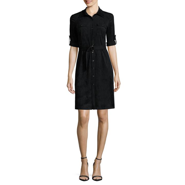 Spense 3/4 Sleeve Shirt Dress