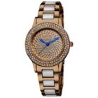 August Steiner Womens Two Tone Strap Watch-as-8052rg