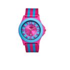 Crayo Women's Carnival Pink & Blue Nylon-strap Watch With Date Cracr0708