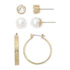Mixit Gold-tone 3-pr. Earring Set