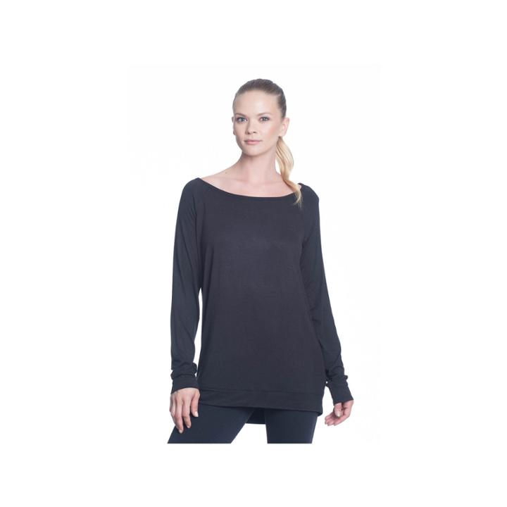 Gaiam Cutout Back Scoop Neck T-shirt