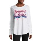 Flirtitude Long Sleeve Original Boss Babe Graphic T-shirt- Juniors