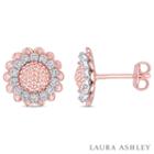 Laura Ashley 1/7 Ct. T.w. Round White Diamond Stud Earrings