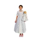 Fancy Early American Child Dress With Matching 18doll Costume