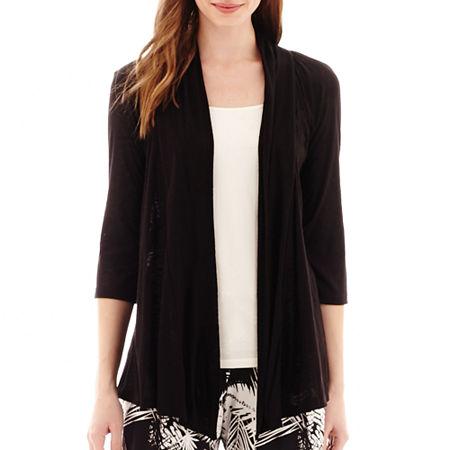 Alyx 3/4-sleeve Open-front Knit Cozy