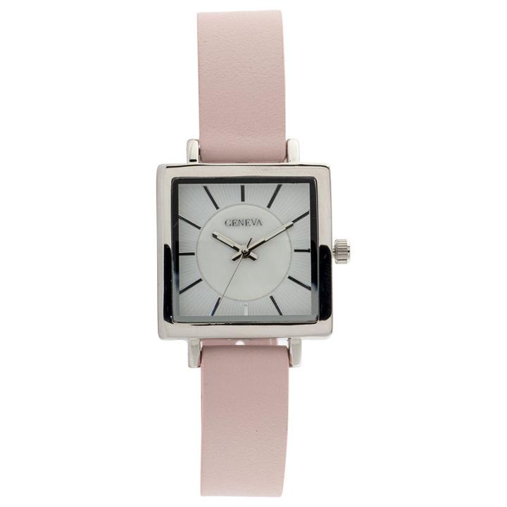 Geneva Womens Pink Strap Watch-jcp3027st