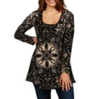 24/7 Comfort Apparel Archipelago Tunic Top