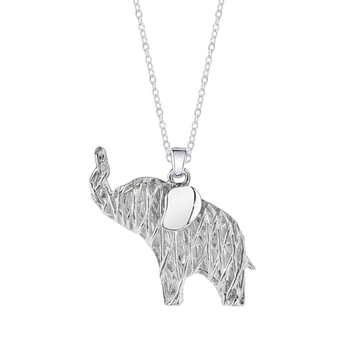 Inspired Moments Sterling Silver Elephant Pendant Necklace
