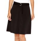 Worthington Belted A-line Skirt