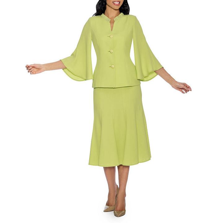 Giovanna Signature Women's Bell Sleeve 2-pc Skirt Suit - Plus