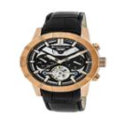 Heritor Mens Black Strap Watch-herhr4106