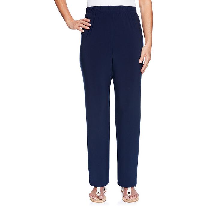 Alfred Dunner Royal Street Loose Fit Knit Pull-on Pants-misses Short