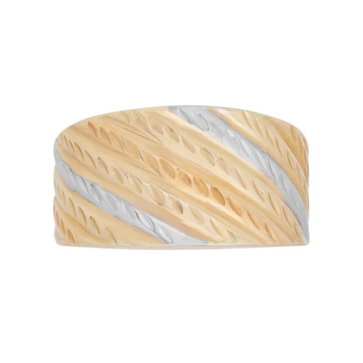 Womens Tri Color 14k Gold Band