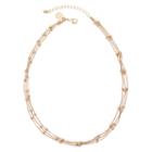 Liz Claiborne Gold-tone 3-strand Ball Necklace