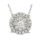 Limited Quantities 1/2 Ct. Diamond 14k White Gold Pendant Necklace