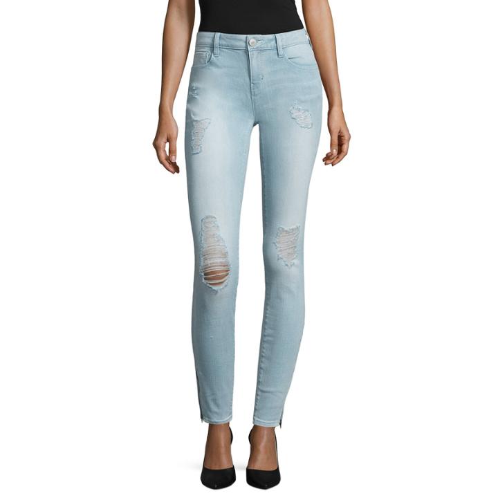 Belle + Sky Zip Hem Skinny Jeans