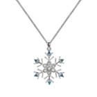 Womens 1/10 Ct. T.w. Blue Diamond Pendant Necklace