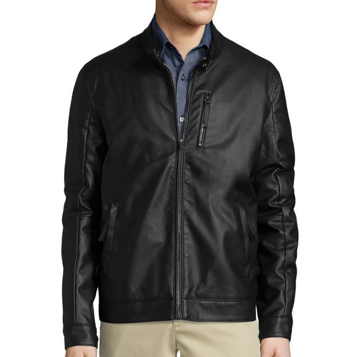 Claiborne Faux Leather Jacket
