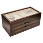 Mele & Co. Nova Glass Top Wooden Jewelry Box