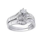 1/2 Ct. T.w. Diamond Curvy Bridal Ring Set