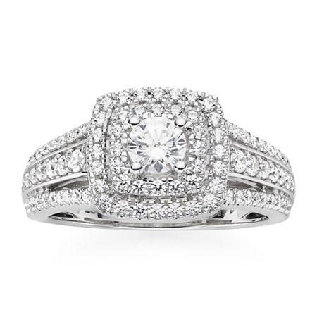 I Said Yes 1 Ct. T.w. Diamond & Lab-created Blue Sapphire Ring