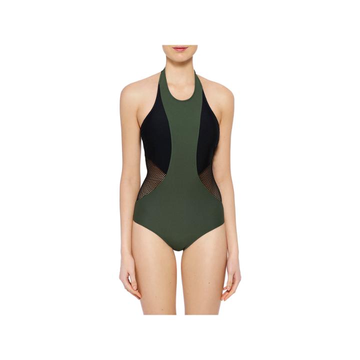 Xersion High Neck One Piece Swimsuit