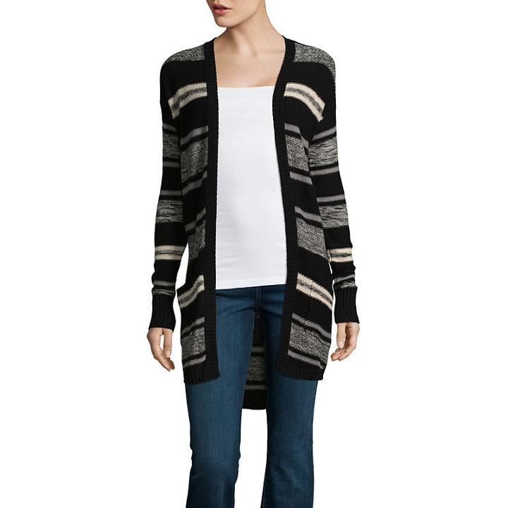 St. John's Bay Long Sleeve Flyaway Cardigan