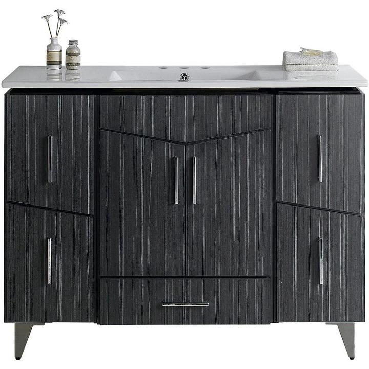 48-in. W Floor Mount Dawn Grey Vanity Set For 3h4-in. Drilling